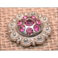 thumbnail image 2 of Set Of 16 Western Screw Back Concho Fuchsia Berry Crystals Cowgirl, 2 of 5
