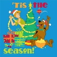 thumbnail image 2 of Scooby Doo Tis the Season Warner Bros Kids Printed Throw Pillow, 18 x 18 inches Blue, 2 of 3