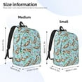 thumbnail image 2 of Yiaed Cute Otters Print Print Laptop Backpack Travel Canvas Backpack Vintage Aesthetic Backpack for School Knapsack Backpack Backpack for School-Medium, 2 of 5