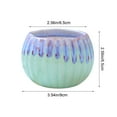 thumbnail image 3 of TOOPTY Ceramic Pumpkin Planter, Succulent Pot and Pumpkin Flower Pot for Indoor Gardening or Decorative Displays, 3 of 6