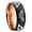 Black And Rose Gold, variant on Legend of Zelda Beveled Edge Gray And Black Tungsten Men Ring 10MM