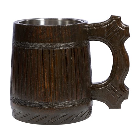 wooden beer mug handmade