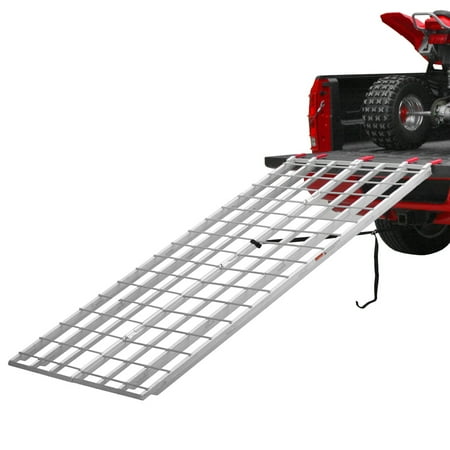 atv ramp aluminum widow ramps loading extra fold bi discountramps bifold motorcycle folding walmart truck utv ibf