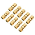 thumbnail image 6 of 10PCS Straight Brass Brake Line Compression Fitting Unions For OD Tubing 1/4,5/16,3/8 Be Used In Hydraulic Lines, Fuel Lines, 6 of 9