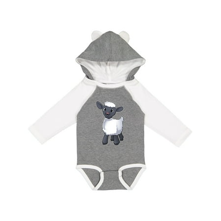 

Inktastic Cute little lamb Gift Baby Boy or Baby Girl Long Sleeve Bodysuit