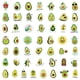 thumbnail image 2 of 50 Hojas de Pegatinas de Grafiti Advancent Pegatina impermeable de aguacate, 2 of 6