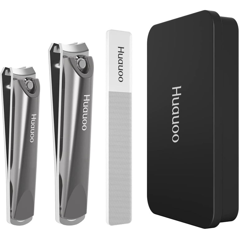 Huauoo 3-Piece Stainless Steel Nail Clipper Set photo 1