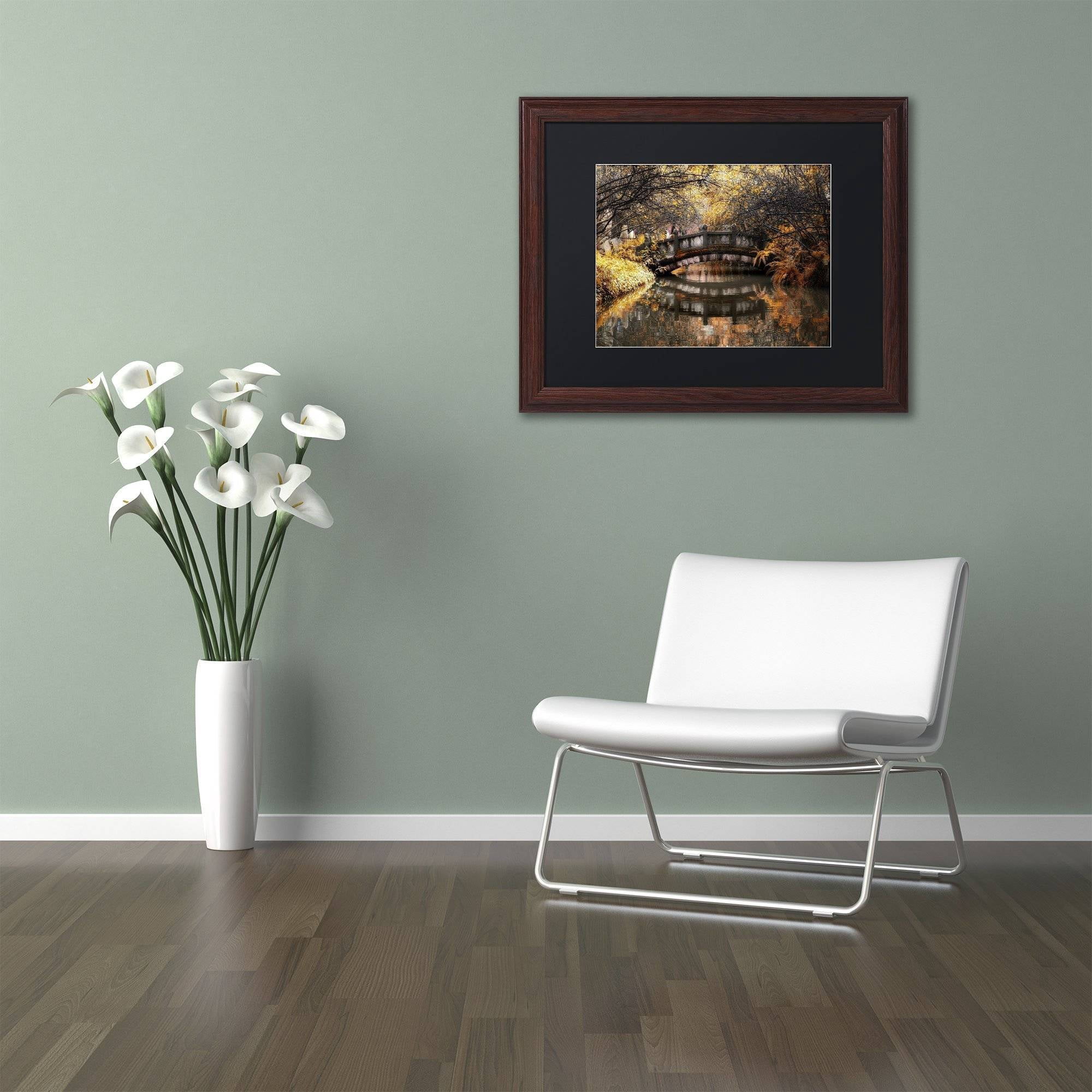 Trademark Fine Art "Dream Fall" Canvas Art by Philippe Hugonnard, Black Matte, Wood Frame