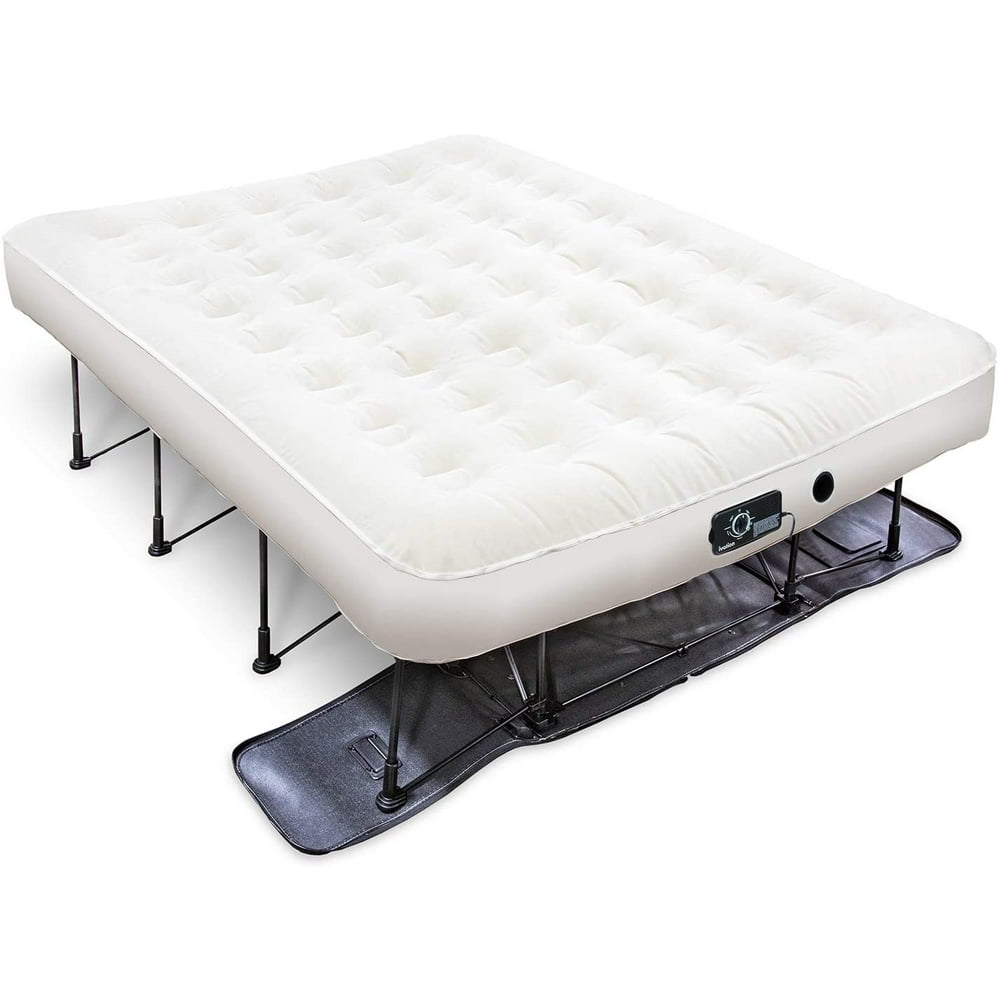 Ivation EZ-Bed (Queen) Air Mattress with Frame & Rolling ...