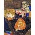 thumbnail image 3 of Schiele, Egon 20x24 Black Modern Framed Museum Art Print Titled - Holy Family, 3 of 5