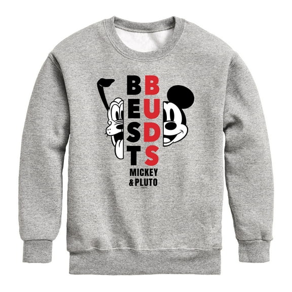 Mickey & Friends - Best Buds - Toddler And Youth Crewneck Fleece Sweatshirt