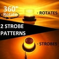 thumbnail image 2 of Led Warning Light Car Auto Amber Lamp Magnetic Flashing Strobe Beacon Emergency, 2 of 5