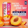 thumbnail image 4 of FITAID ENERGY, 200mg Natural Caffeine, Peach Mandarin, 12-oz (Pack of 24), 4 of 7