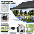 thumbnail image 5 of HOTEEL 10x20 Gazebo Canopy Tent with 6 Netting Sidewalls,Pop up Canopy for Parties Wedding,Commercial Easy up Gazebo with Sandbags,UV 50+, 5 of 10
