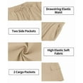 thumbnail image 6 of CASSIE LIZ Plus Size Shorts 2X Womens Khaki Bermuda Cargo Shorts Ladies Casual Summer Loose Fit Athletic Shorts with Pockets 2XL 18W 20W, 6 of 7