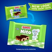 Bimbo Nito Chocolate Crème Filled Sweet Baked Good, 4 packs, Eclairs, 8.76 oz Multipack