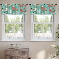 thumbnail image 2 of LALILO Kitchen Curtain Valance And Cactus Green With Lovely Rod Pocket Window Curtain 52"x 18" Set of 2, 2 of 5