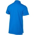 thumbnail image 3 of Men's Blue Miami Marlins Color Blocked Stretch Polo, 3 of 3
