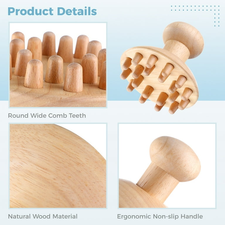 KINESIOWOOD MUSHROOM-SHAPED DRAIN MASSAGE TOOL