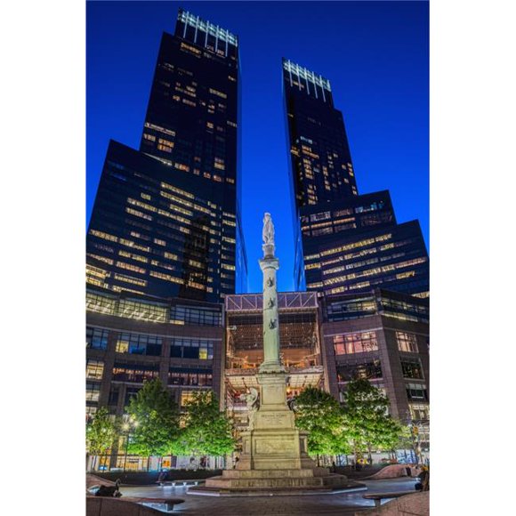 Posterazzi DPI12275746LARGE Time Warner Center - New York City États-Unis d'Amérique Affiche Imprimée - 24 x 38 Po. - Grand