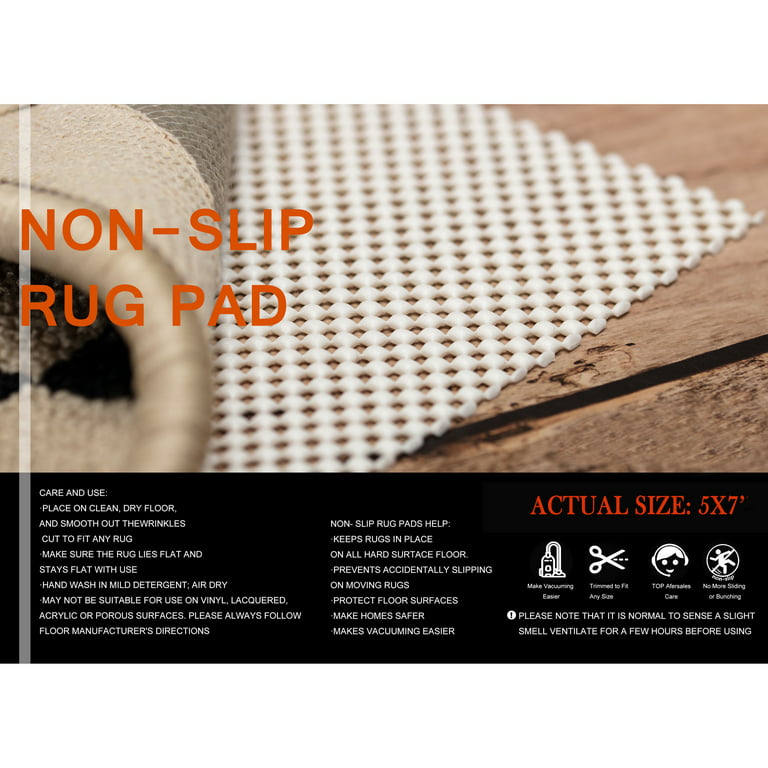 NK Non-Slip Area Rug Pad, 5 x 7 Ft Extra Thick Protective