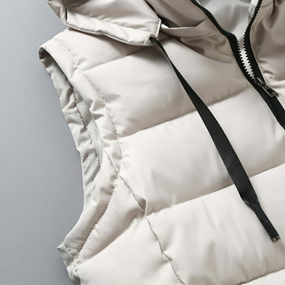 CAICJ98 Oversized Vests For Women Womens Warm Sherpa Zip Up Reversible Vest Sleeveless Lightweight Jacket Outwear with Pockets Beige,XXL