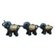 thumbnail image 4 of 3 estatuas de elefante de resina, adorno decorativo de elefante, decoración de mesa para el hogar Azul, 4 of 9