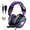 Purple, variant on Gaming Headsets with Noise Cancelling Microphone, Xbox One & PS5 PS4 Headphones, High-Quality Stereo Sound, LED Light, Soft Memory Earmuffs for Ultimate Comfort, Wired over-Ear Headset for PC, Laptop