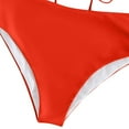 thumbnail image 5 of Trajes de baño para mujer, Trajes de baño para mujer Moda Mujer Color liso Casual Hoja Sin espalda Abertura Cintura alta Bikinis Conjuntos de traje de baño para mujer Traje de baño, 5 of 5