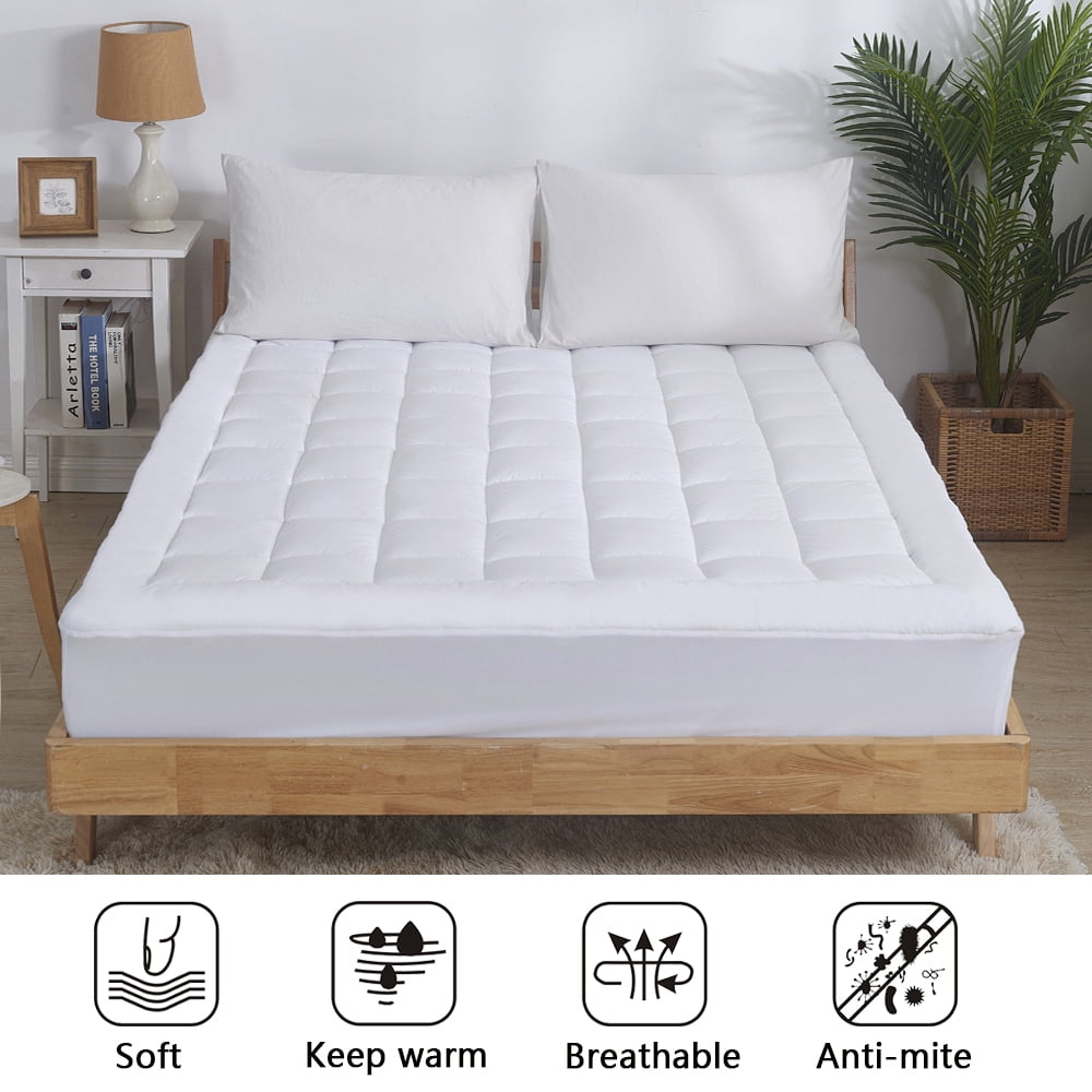 ANMINY Mattress Pad Queen Size Mattress Protector Pillow Top Bed Cover