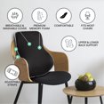 thumbnail image 3 of ObusForme Lumbar Support Memory Foam Back Rest with Dual Adjustable Straps – Ergonomic Cushion for Office Chair, Home Seating, Gaming Chair Removeable Washable Cover, 3 of 7