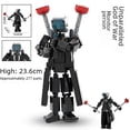 thumbnail image 2 of Conjunto completo de bloques de construcción con audio de la variante de Man vs. TV Man ensamblados para niños. Hombre del inodoro y Thor Titan Monitor Man, 2 of 5