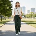 thumbnail image 5 of WQD Womens Yoga Sweatpants Joggers Wide Leg High Waisted Lounge Pants Comfy Workout Loose Pants with Pockets, 5 of 9
