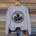 thumbnail image 5 of Women's Sweatshirt Class Of 2026 Graduation Graphic Crew Neck Long Sleeve Pullover Raglan Top Streetwear Hoodie Alternative, 5 of 7