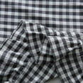 thumbnail image 6 of Black/White Plaid Ruffle Pillow Shams Standard Size Set of 2,Checkered Washed Cotton Gingham Pillow Covers Farmhouse Pillowcases 20"x26", 6 of 6