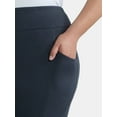 thumbnail image 5 of Terra & Sky Women's Plus High Rise Capri Leggings with Cellphone Pockets, 2-Pack, 5 of 7