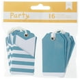thumbnail image 2 of DIY Party Pocket Tags 16pcs-Blue & White, 2 of 2