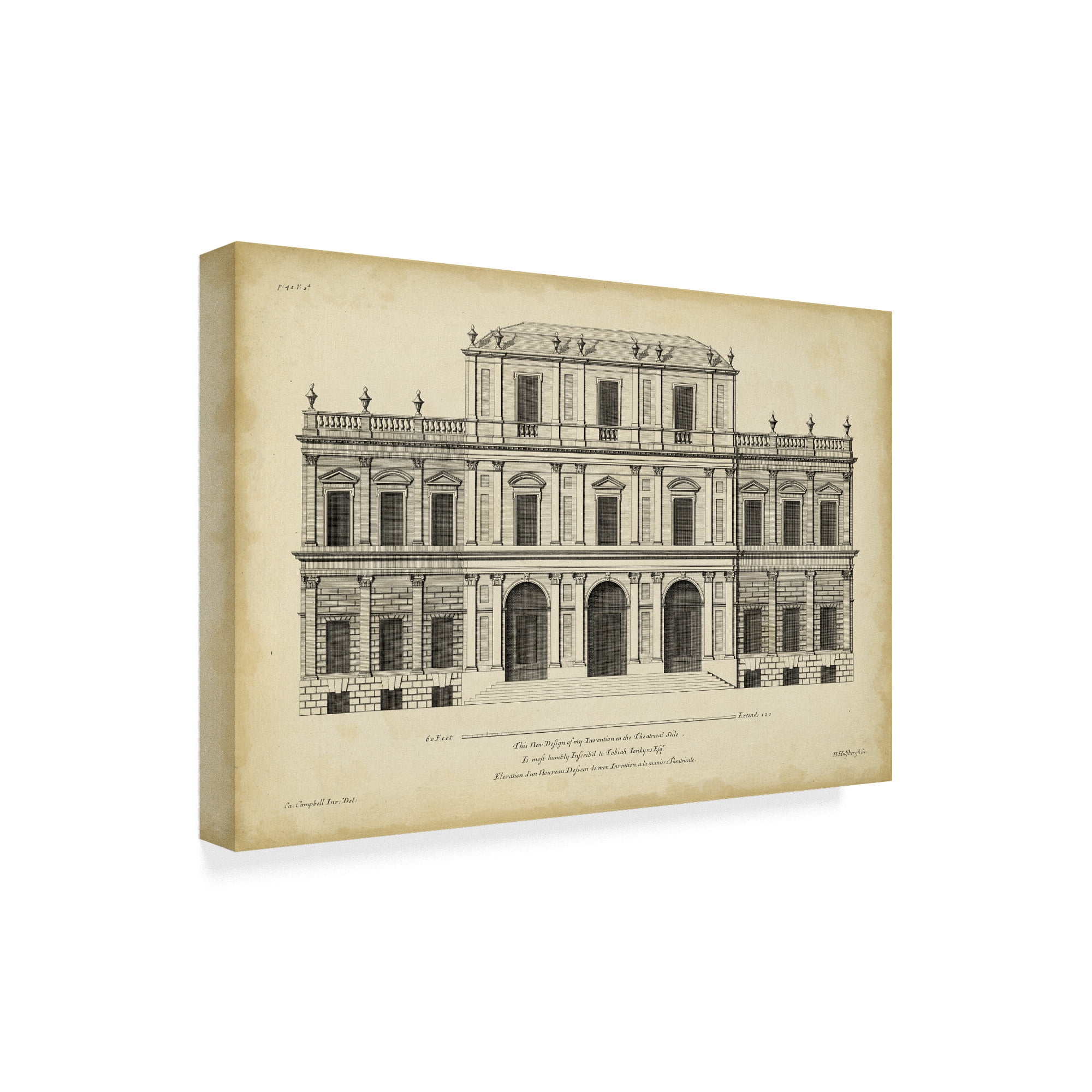 Trademark Fine Art 'Vintage Facade I' Canvas Art by H. Hulsburgh