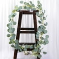 thumbnail image 2 of Artificial Eucalyptus Garland Greenery Eucalyptus Vines Faux Silver Dollar Eucalyptus Strands for Mantle Table Wedding Party Garden Home Decoration, 2 of 10