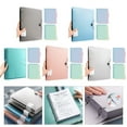 thumbnail image 2 of 4 Rings Binder Folder 12.59x9.76Inch Hold 220Sheets for File Documents Presentation Organization Office School Supply, 2 of 10