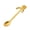 Golden, variant on Queroig Cat Spoon Coffee Teaspoon Stainless Steel Hanging Cup Tea Spoon for Drink Mixing Cute Cat Shape Milkshake Jam Spoon Coffee Lover Gift