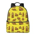 thumbnail image 1 of Groundhogs Marmot Cartoon Pattern Backpack,Large Capacity Travel Backpack,Laptop Backpack,Water Resistant Backpack For Women Men, 1 of 5