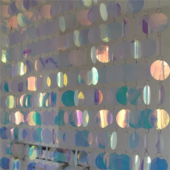 5 Strips Sparkle Sequin Beaded Curtain Door String Curtains, PVC Sequin Bead Doorway Curtain Door Window Decor Room Divider Blind for Home Wedding Party Decorations