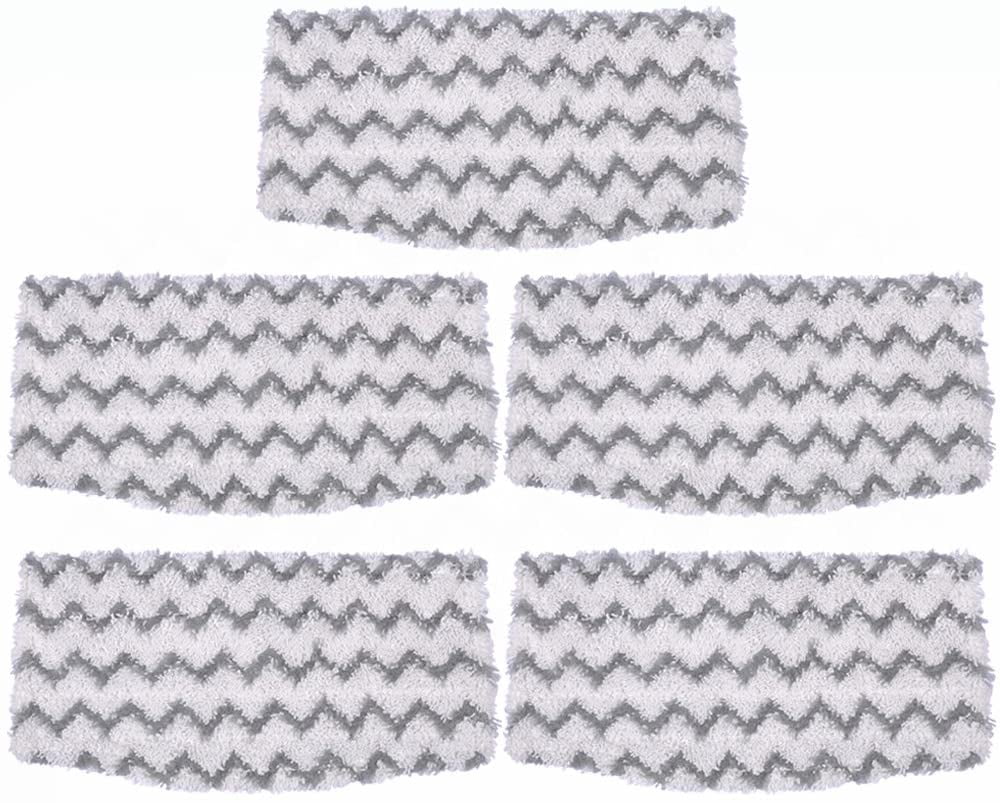 KEEPOW 5 Packs Steam Mop Pads for Shark Dirt Grip Microfiber Pads S1000 S1000A S1000C S1000WM S1001C Vacuum Cleaner