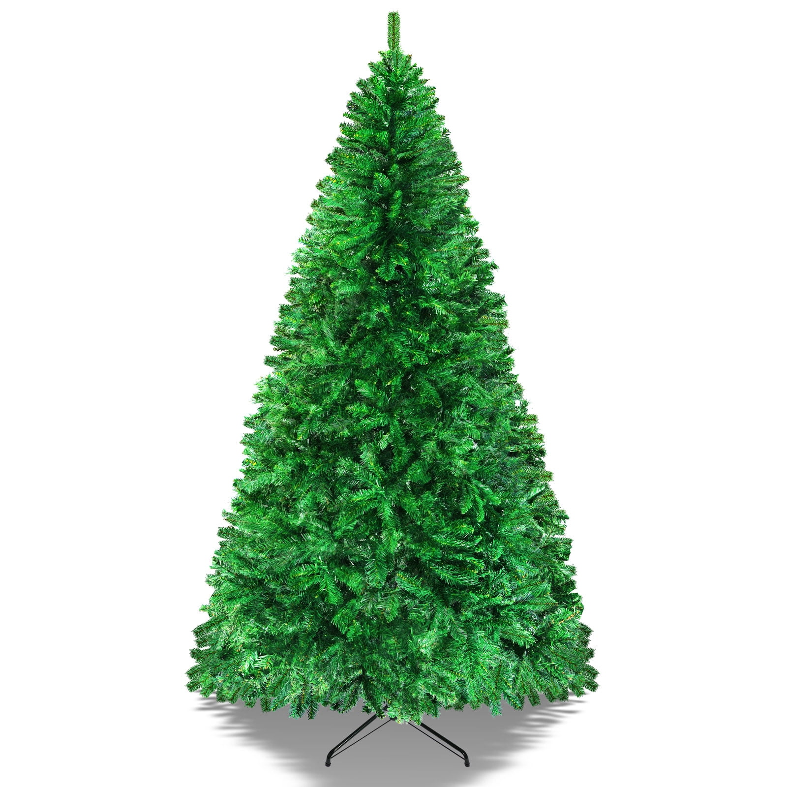 Sunrise 4 Sizes Artificial Christmas Tree w/Metal Stand,Easy Assembly, Green (7.5 Ft)