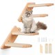 thumbnail image 2 of Escalera de madera DaizySight para gatos, escalera de varios niveles con cuerda de sisal y juguetes, 2 of 5