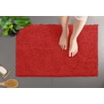 thumbnail image 4 of Bath Mat By LuxUrux-Extra-Soft Plush Bath Shower Bathroom Rug,1'' Chenille Microfiber Material, Super Absorbent Shaggy Bath Rug. Machine Wash & Dry (15 x 23, Red), 4 of 7
