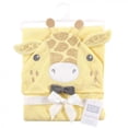 thumbnail image 2 of Hudson Baby Infant Boy Cotton Animal Face Hooded Towel, Bowtie Giraffe, One Size, 2 of 2