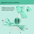 thumbnail image 5 of Massage Spa Bed Facial Chair Table Tattoo Chair 73in 3-Section Multipurpose Massage Bed Professional Facial Lash Bed Chair Tattoo Table Beauty Spa Salon Equipment-Light Green, 5 of 10