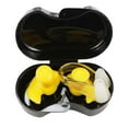 thumbnail image 4 of Tapones para los oídos y pinzas nasales de silicona para natación, protectores impermeables para los oídos y la nariz. Amarillo, 4 of 9